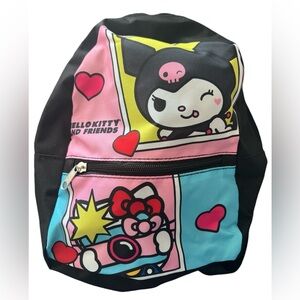 Hello Kitty & Friends mini back pack Black Pink & Blue